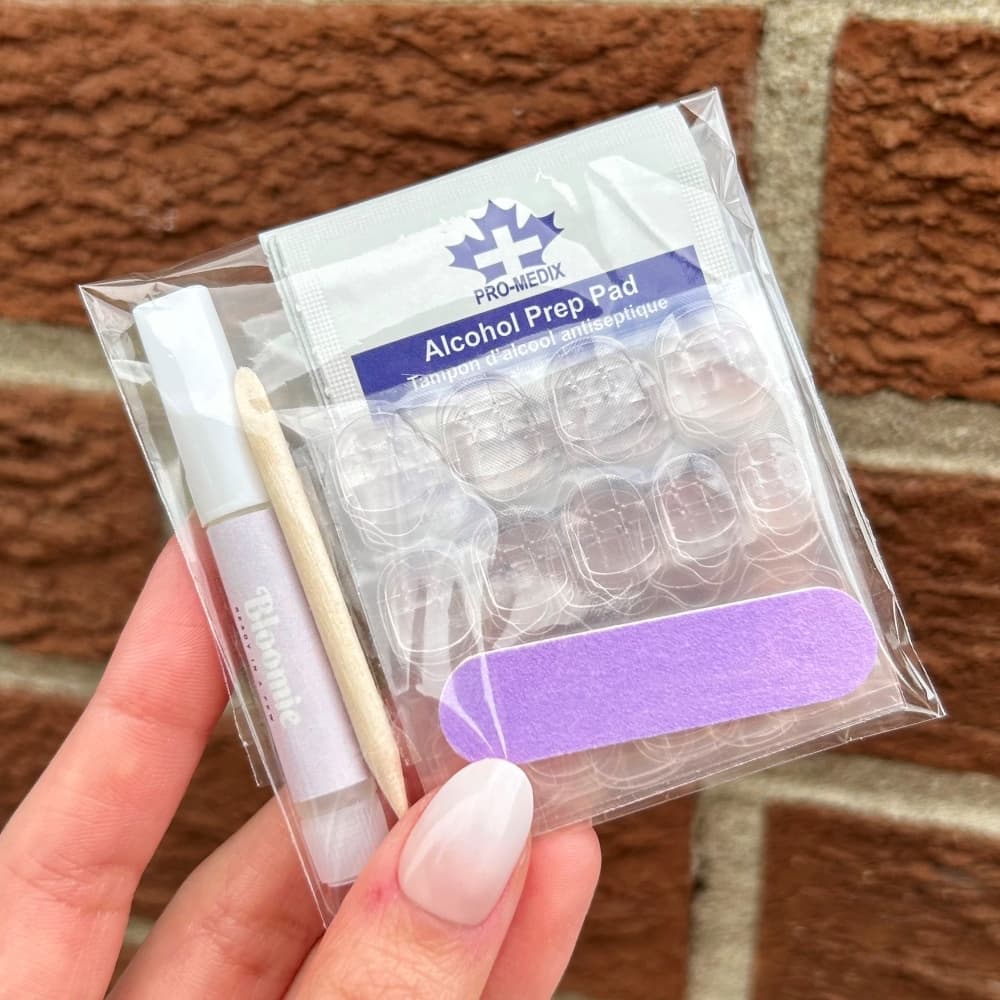 travel size press on nail prep kit